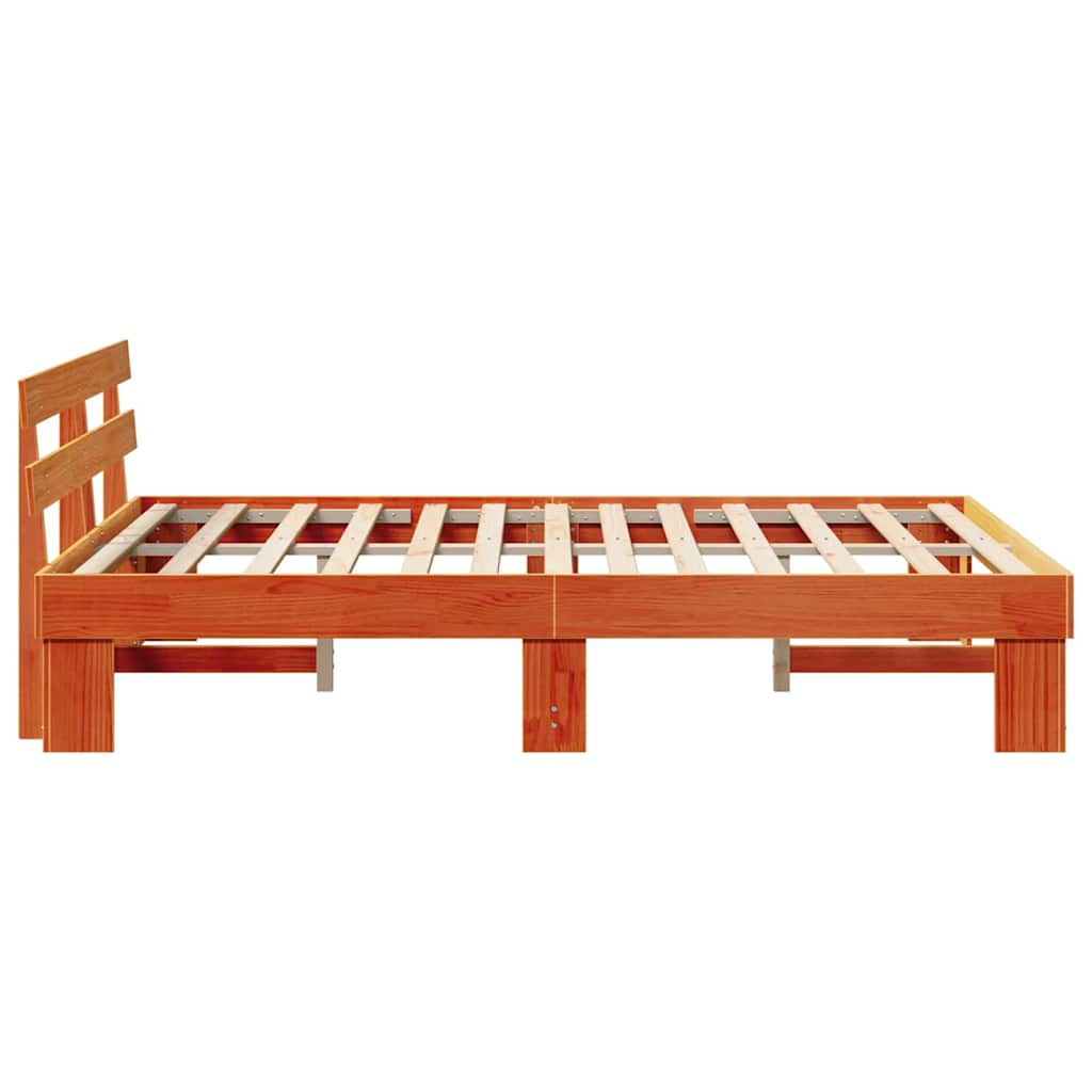 Bedframe Wasbruin 140 x 200 cm Massief grenenhout is nu te koop bij PeponiXL, paradijselijk wonen!