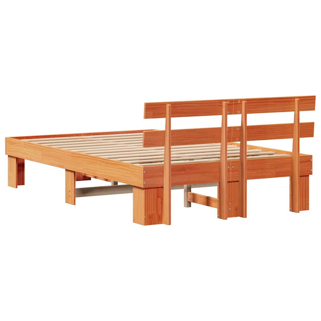 Bedframe Wasbruin 120 x 200 cm Massief grenenhout is nu te koop bij PeponiXL, paradijselijk wonen!