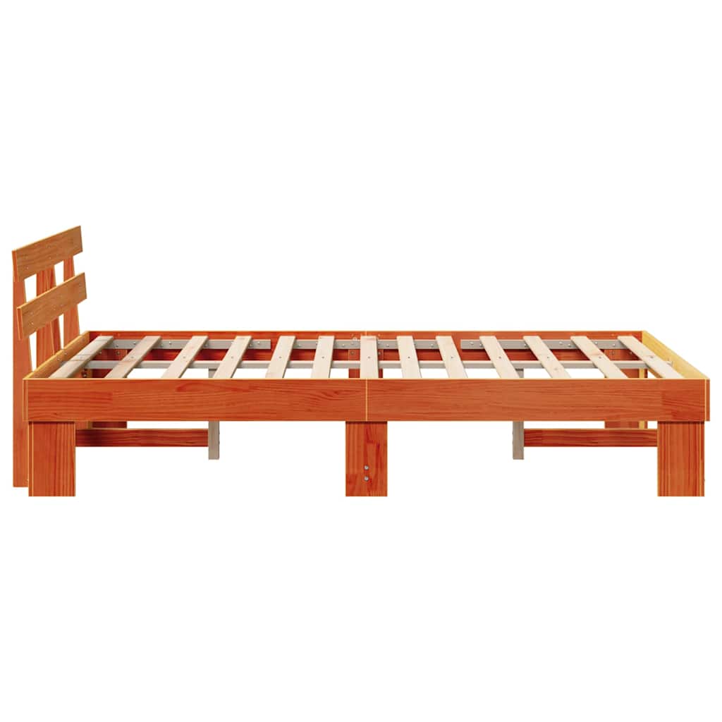 Bedframe Wasbruin 140 x 190 cm Massief grenenhout is nu te koop bij PeponiXL, paradijselijk wonen!