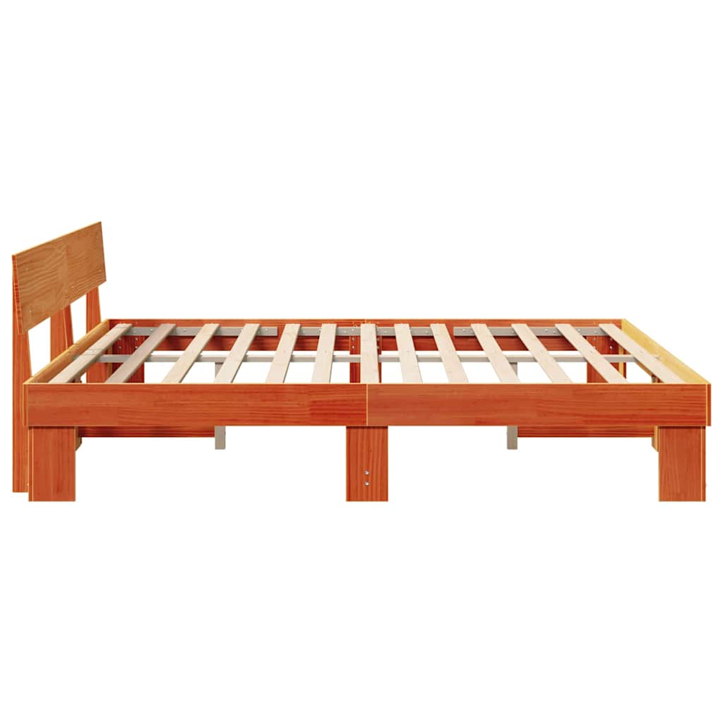 Bedframe Wasbruin 180 x 200 cm Massief grenenhout is nu te koop bij PeponiXL, paradijselijk wonen!