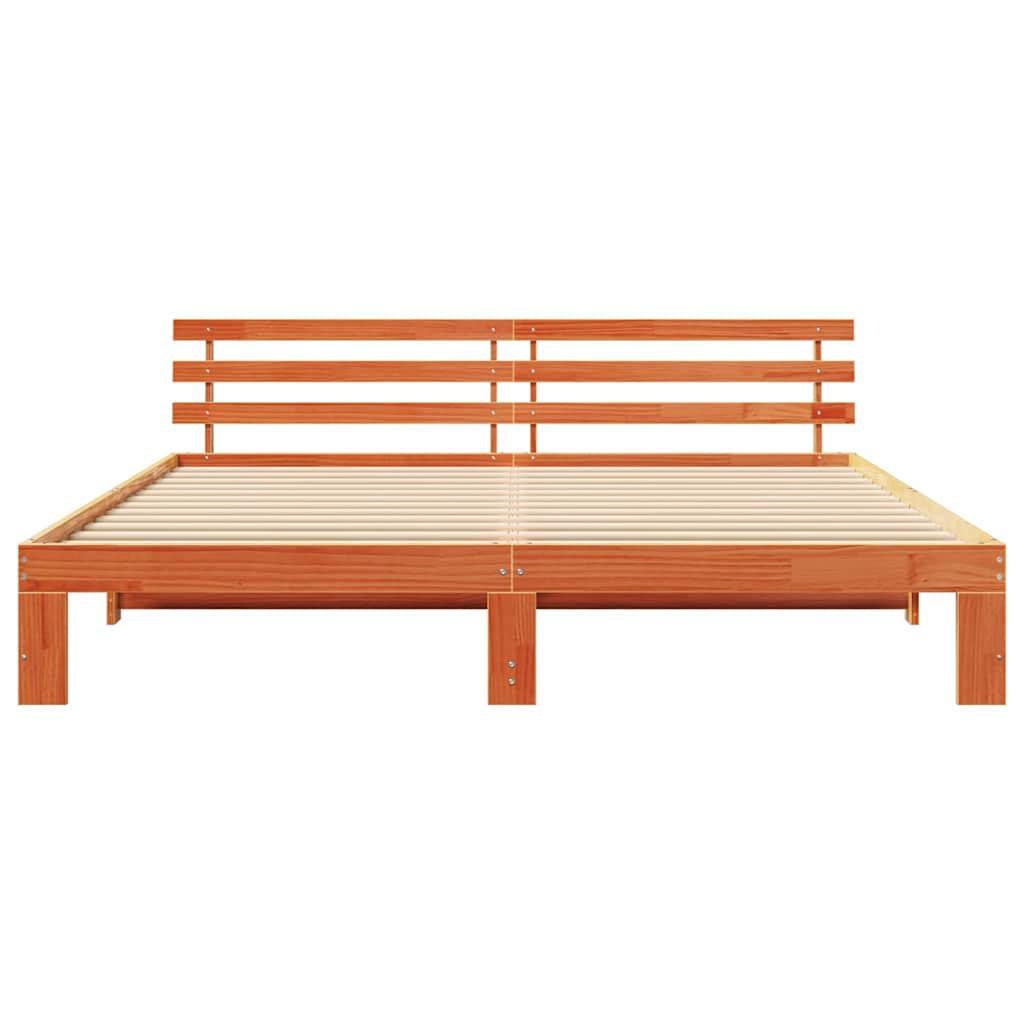 Bedframe Wasbruin 200 x 200 cm Massief grenenhout is nu te koop bij PeponiXL, paradijselijk wonen!