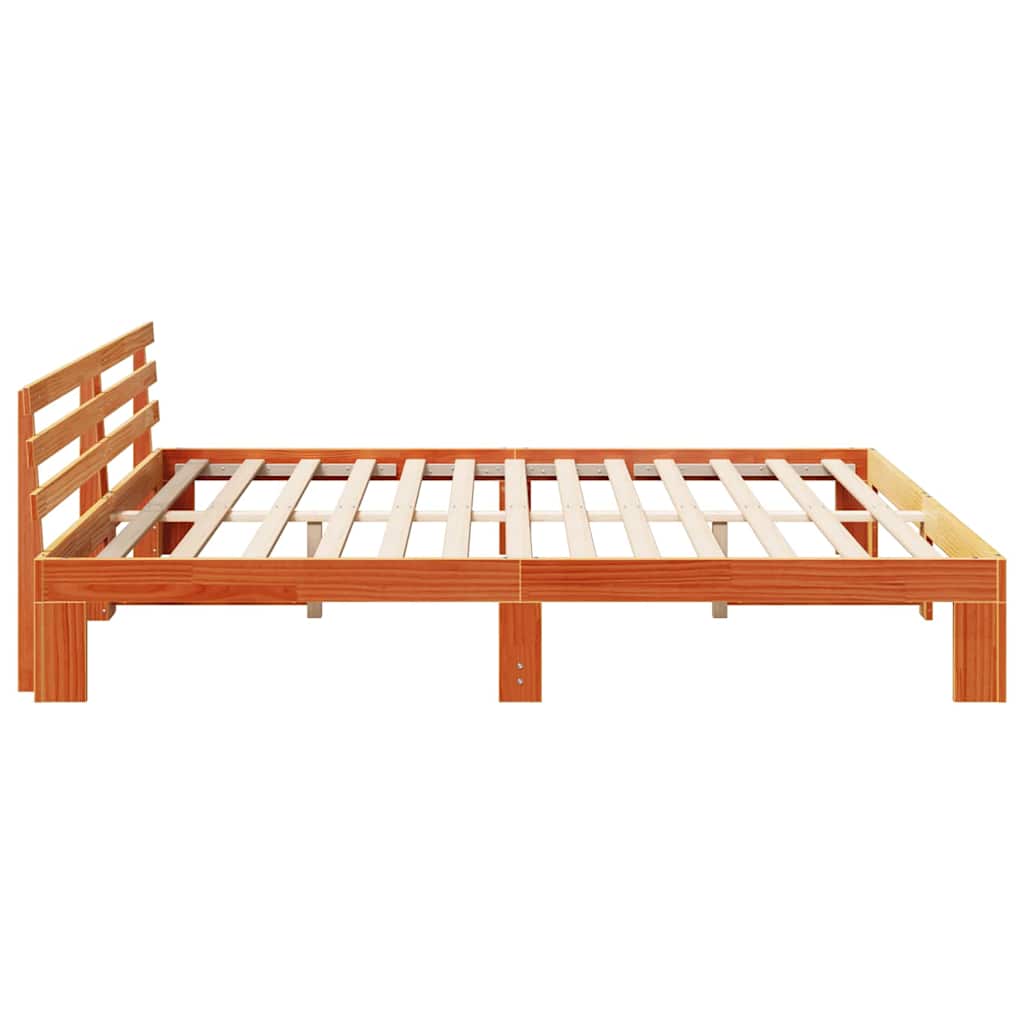 Bedframe Wasbruin 200 x 200 cm Massief grenenhout is nu te koop bij PeponiXL, paradijselijk wonen!