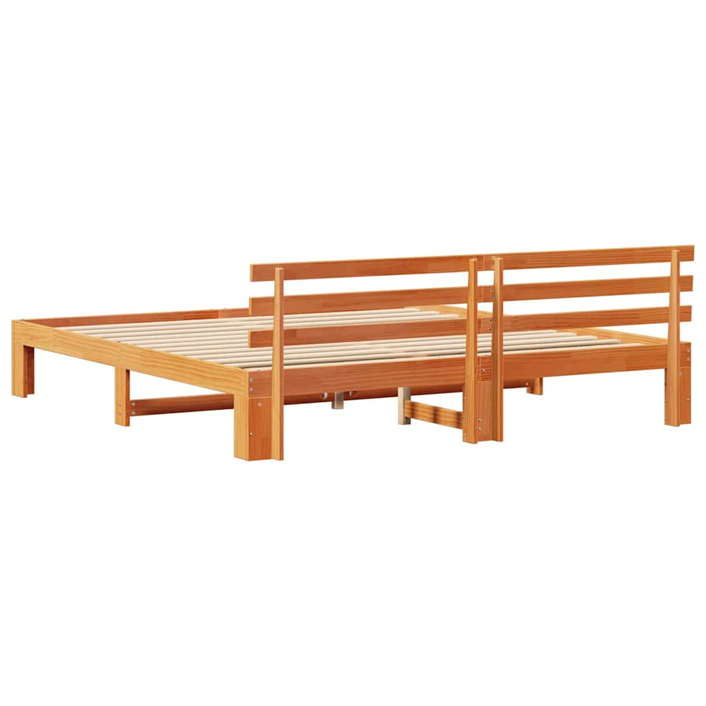 Bedframe Wasbruin 180 x 200 cm Massief grenenhout is nu te koop bij PeponiXL, paradijselijk wonen!
