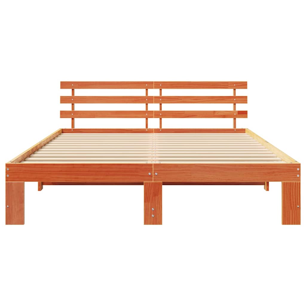 Bedframe Wasbruin 150 x 200 cm Massief grenenhout is nu te koop bij PeponiXL, paradijselijk wonen!