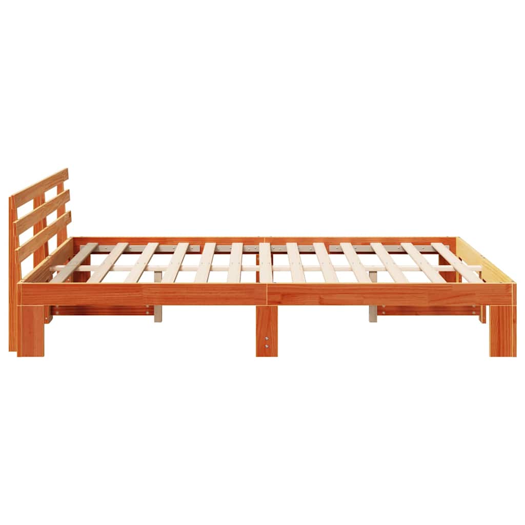 Bedframe Wasbruin 150 x 200 cm Massief grenenhout is nu te koop bij PeponiXL, paradijselijk wonen!