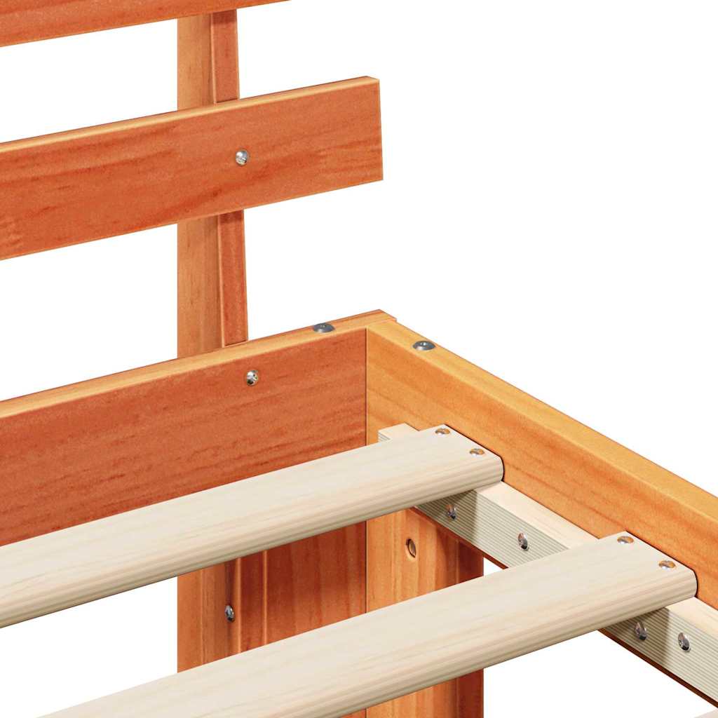 Bedframe Wasbruin 140 x 190 cm Massief grenenhout is nu te koop bij PeponiXL, paradijselijk wonen!