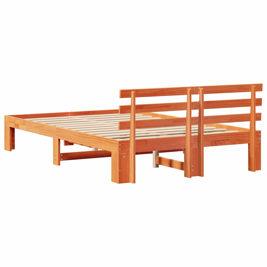 Bedframe Wasbruin 120 x 190 cm Massief grenenhout is nu te koop bij PeponiXL, paradijselijk wonen!