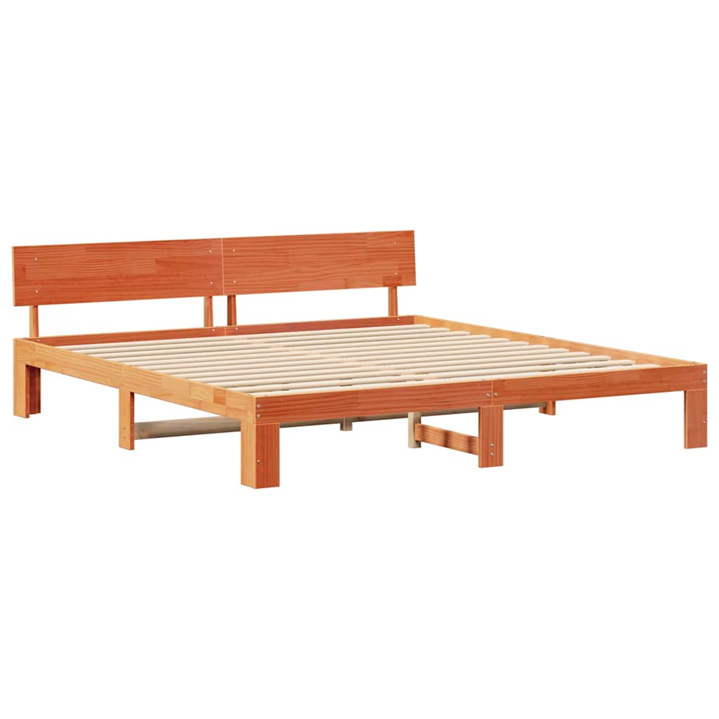 Bedframe Wasbruin 180 x 200 cm Massief grenenhout is nu te koop bij PeponiXL, paradijselijk wonen!