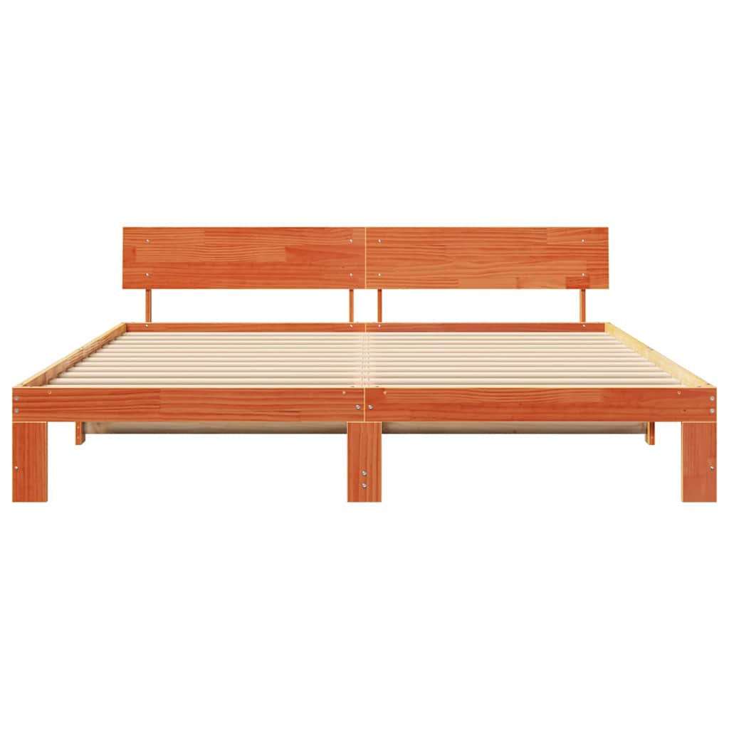 Bedframe Wasbruin 180 x 200 cm Massief grenenhout is nu te koop bij PeponiXL, paradijselijk wonen!
