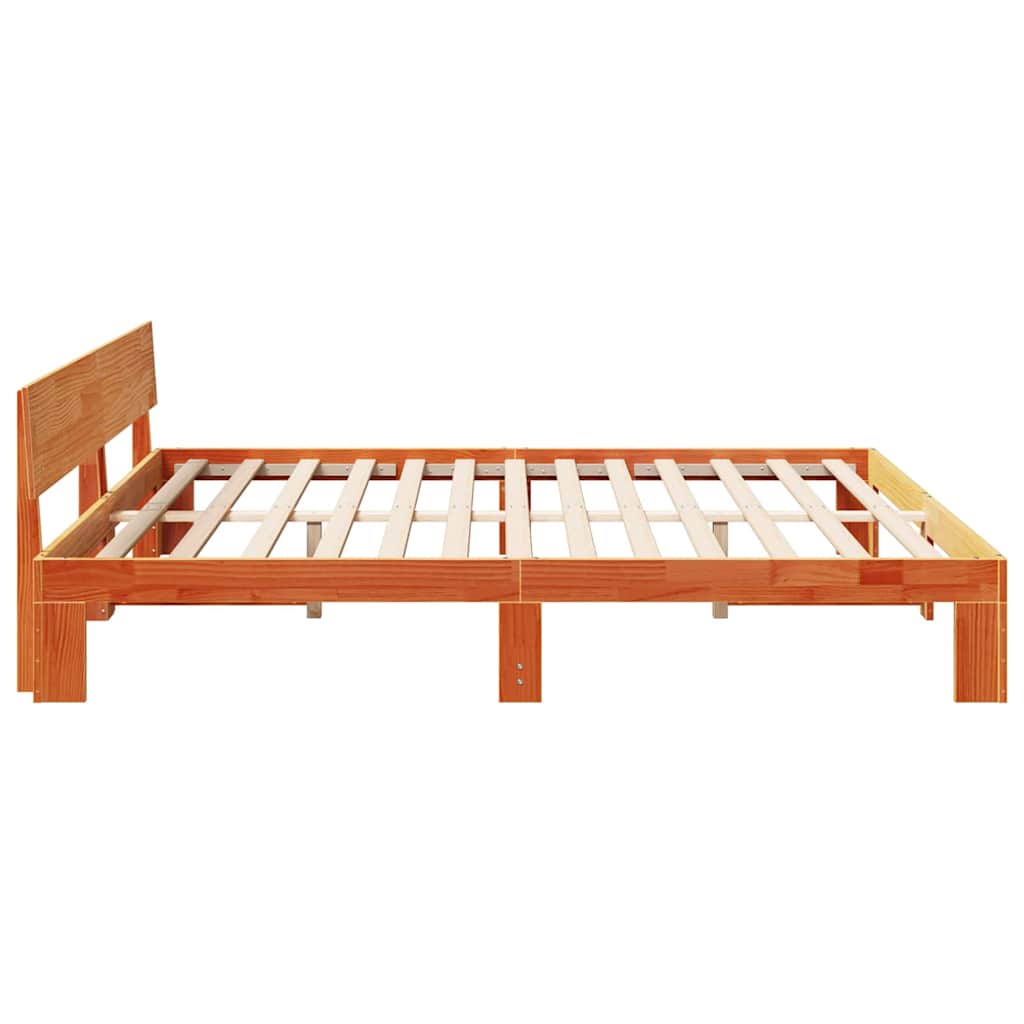Bedframe Wasbruin 180 x 200 cm Massief grenenhout is nu te koop bij PeponiXL, paradijselijk wonen!