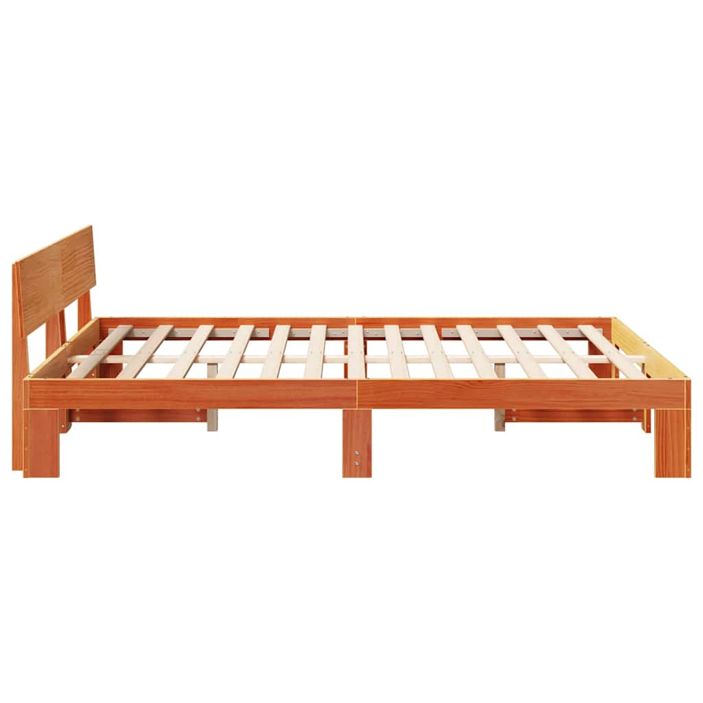 Bedframe Wasbruin 140 x 200 cm Massief grenenhout is nu te koop bij PeponiXL, paradijselijk wonen!