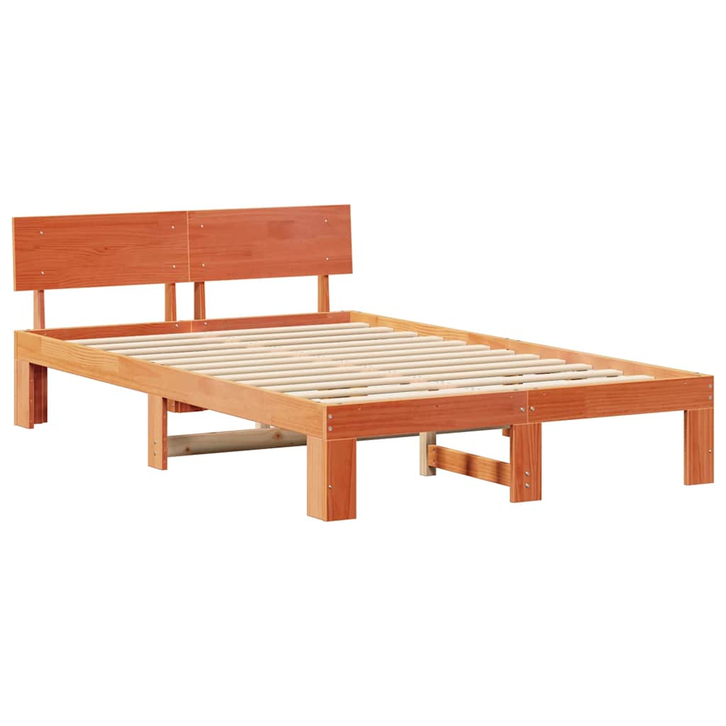 Bedframe Wasbruin 120 x 200 cm Massief grenenhout is nu te koop bij PeponiXL, paradijselijk wonen!