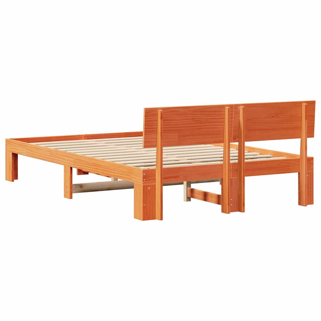Bedframe Wasbruin 120 x 200 cm Massief grenenhout is nu te koop bij PeponiXL, paradijselijk wonen!