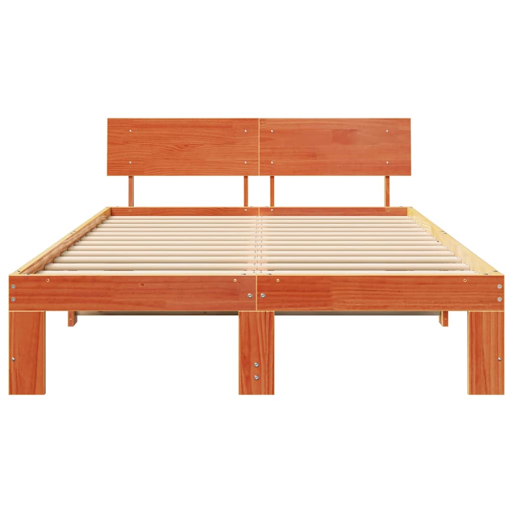Bedframe Wasbruin 120 x 200 cm Massief grenenhout is nu te koop bij PeponiXL, paradijselijk wonen!