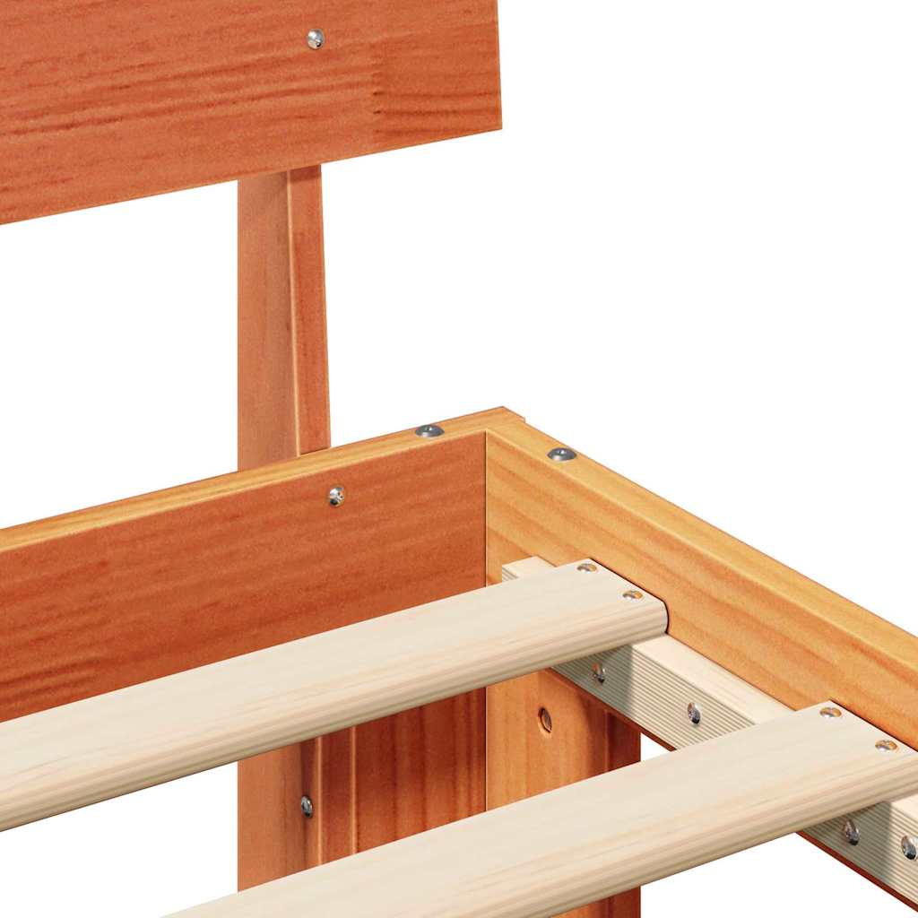 Bedframe Wasbruin 120 x 190 cm Massief grenenhout is nu te koop bij PeponiXL, paradijselijk wonen!