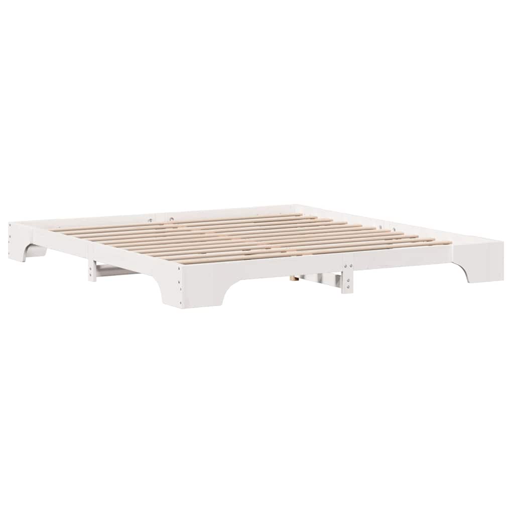 Bedframe Wit 180 x 200 cm Massief grenenhout is nu te koop bij PeponiXL, paradijselijk wonen!