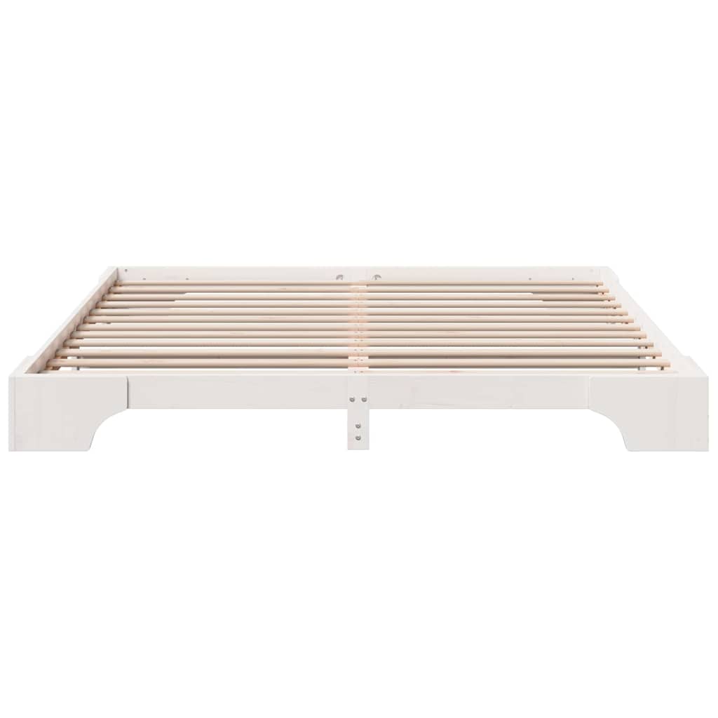 Bedframe Wit 180 x 200 cm Massief grenenhout is nu te koop bij PeponiXL, paradijselijk wonen!