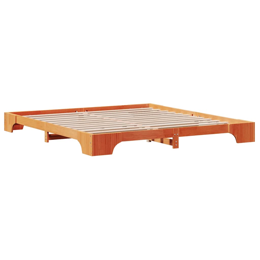 Bedframe Wasbruin 180 x 200 cm Massief grenenhout is nu te koop bij PeponiXL, paradijselijk wonen!