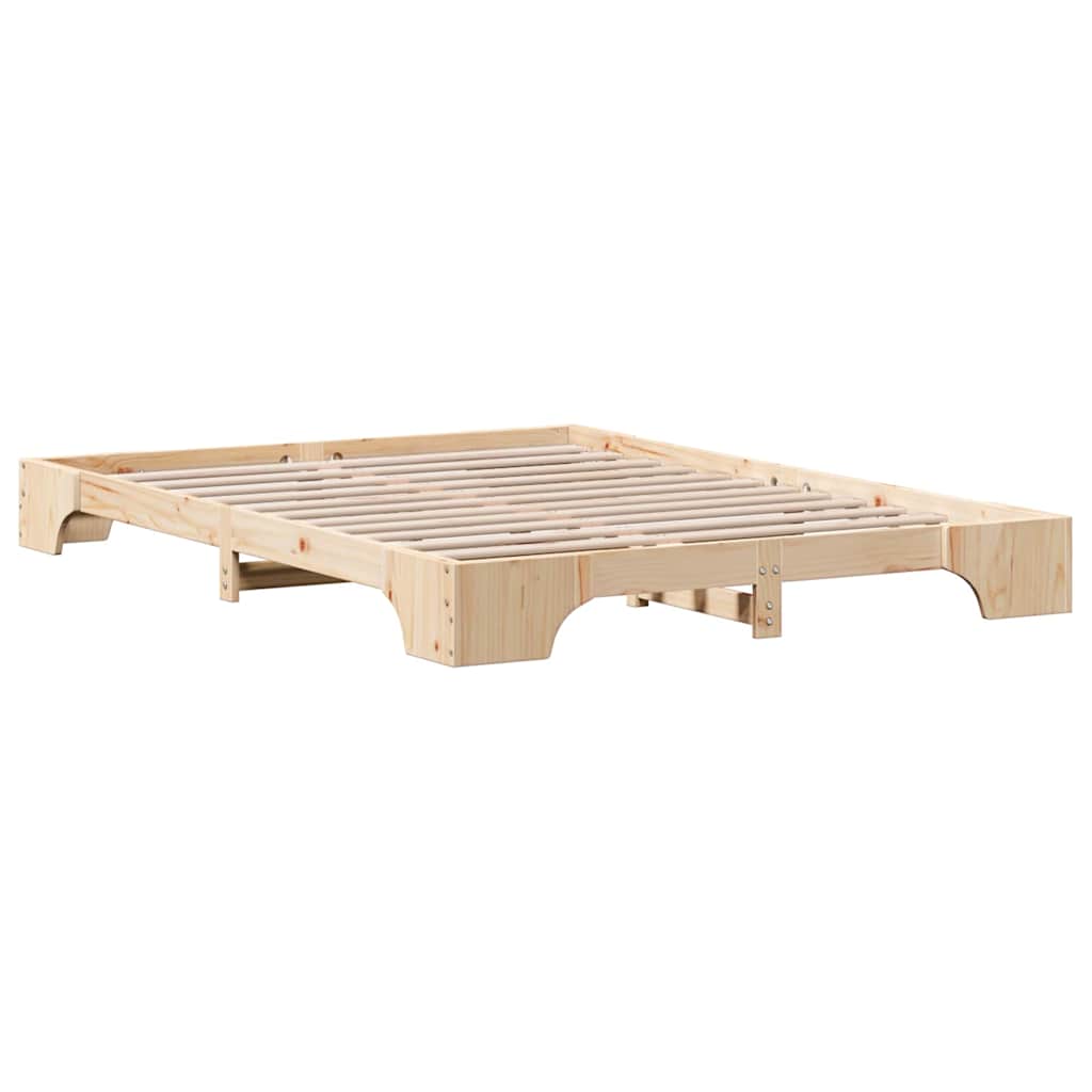 Bedframe Naturel 160 x 200 cm Massief grenenhout is nu te koop bij PeponiXL, paradijselijk wonen!