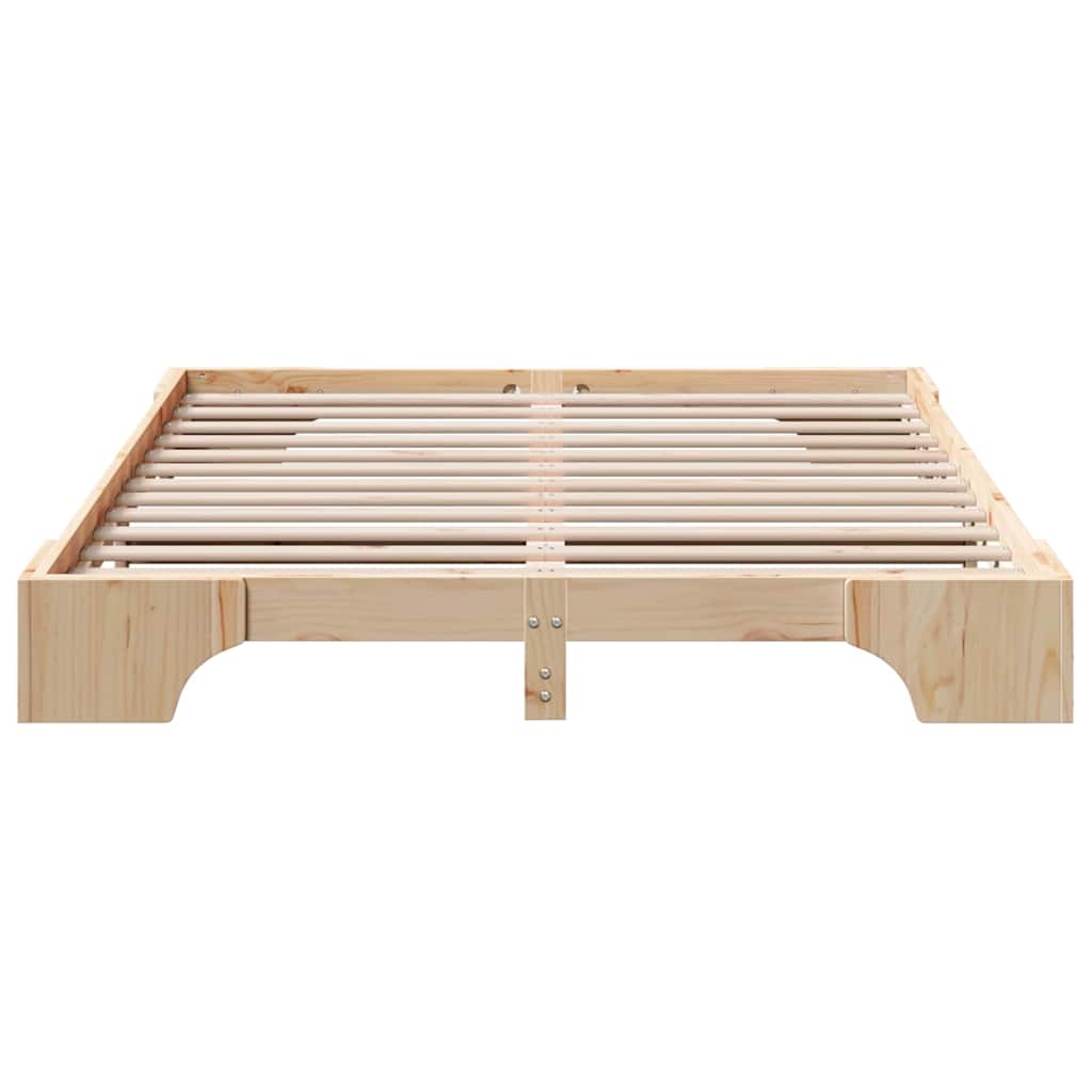Bedframe Naturel 160 x 200 cm Massief grenenhout is nu te koop bij PeponiXL, paradijselijk wonen!