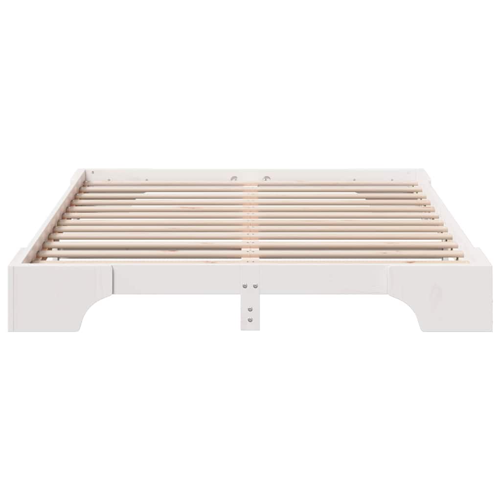 Bedframe Wit 160 x 200 cm Massief grenenhout is nu te koop bij PeponiXL, paradijselijk wonen!