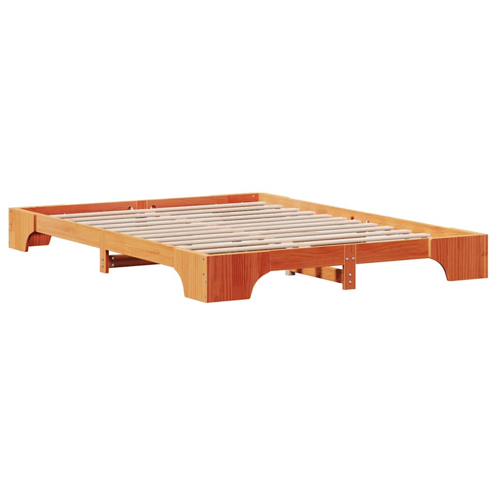 Bedframe Wasbruin 160 x 200 cm Massief grenenhout is nu te koop bij PeponiXL, paradijselijk wonen!