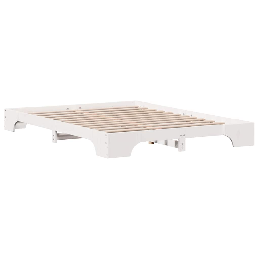 Bedframe Wit 150 x 200 cm Massief grenenhout is nu te koop bij PeponiXL, paradijselijk wonen!