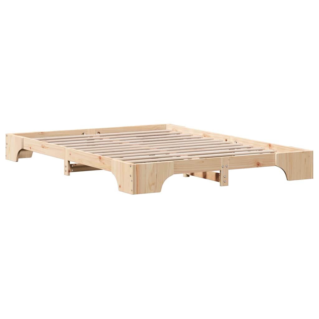 Bedframe Naturel 140 x 200 cm Massief grenenhout is nu te koop bij PeponiXL, paradijselijk wonen!