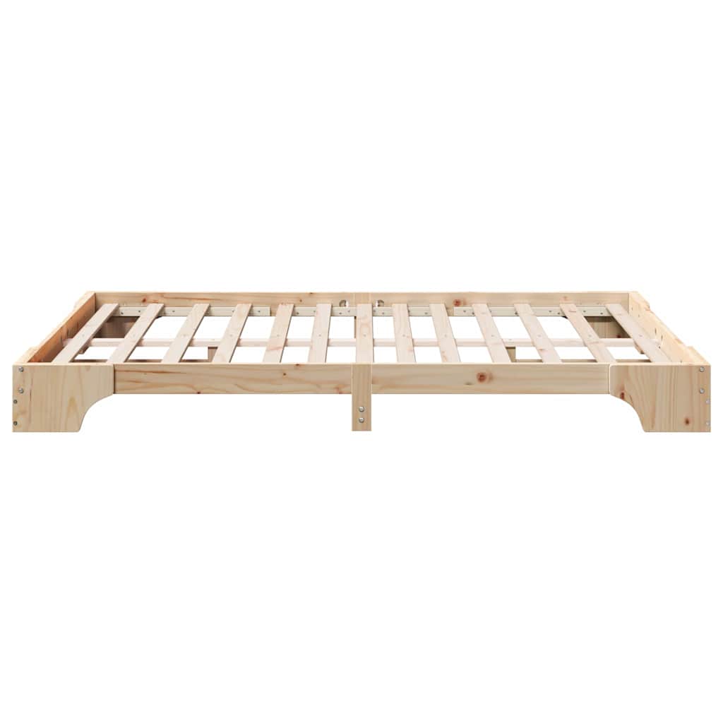 Bedframe Naturel 140 x 200 cm Massief grenenhout is nu te koop bij PeponiXL, paradijselijk wonen!
