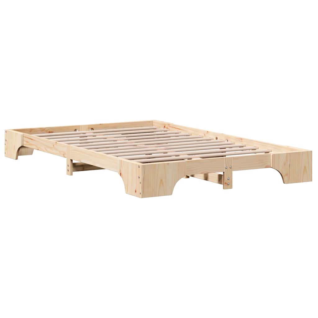 Bedframe Naturel 120 x 200 cm Massief grenenhout is nu te koop bij PeponiXL, paradijselijk wonen!