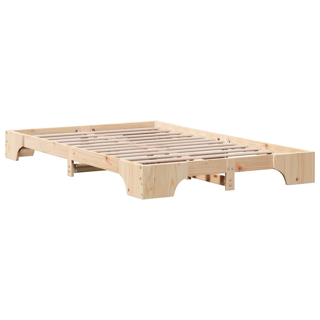 Bedframe Naturel 140 x 190 cm Massief grenenhout is nu te koop bij PeponiXL, paradijselijk wonen!