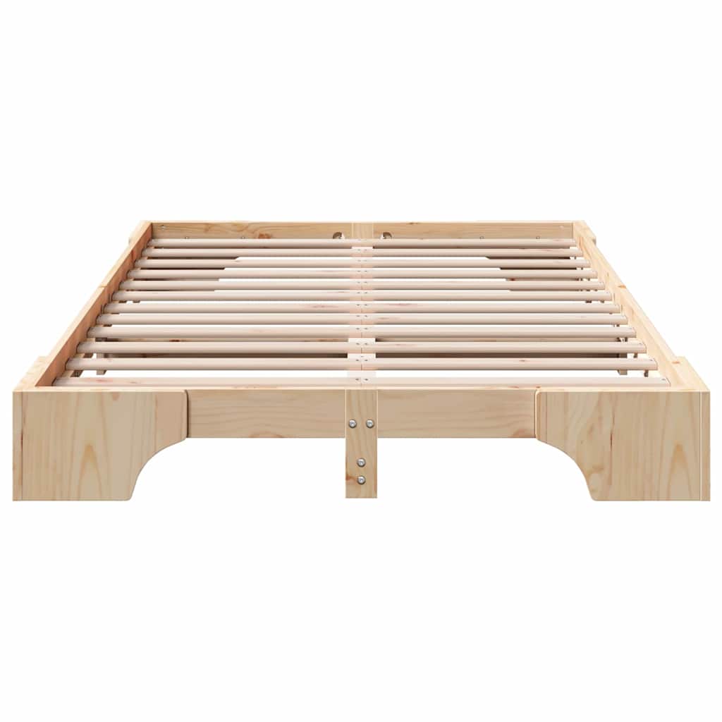 Bedframe Naturel 140 x 190 cm Massief grenenhout is nu te koop bij PeponiXL, paradijselijk wonen!