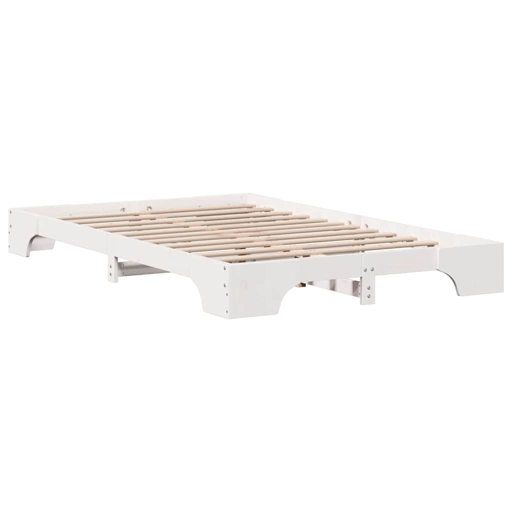 Bedframe Wit 135 x 190 cm Massief grenenhout is nu te koop bij PeponiXL, paradijselijk wonen!
