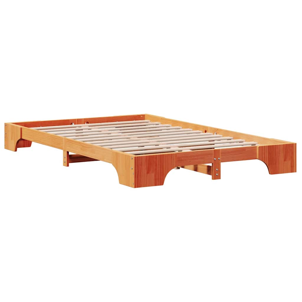 Bedframe Wasbruin 135 x 190 cm Massief grenenhout is nu te koop bij PeponiXL, paradijselijk wonen!