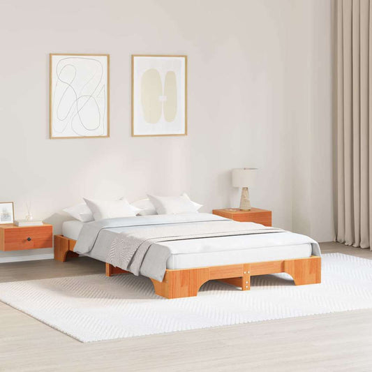 Bedframe Wasbruin 120 x 190 cm Massief grenenhout is nu te koop bij PeponiXL, paradijselijk wonen!