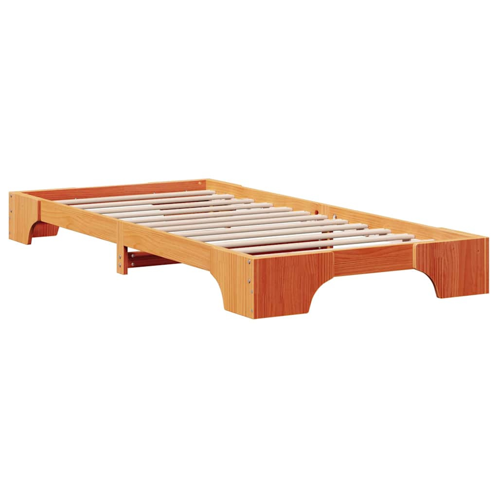 Bedframe Wasbruin 100 x 200 cm Massief grenenhout is nu te koop bij PeponiXL, paradijselijk wonen!