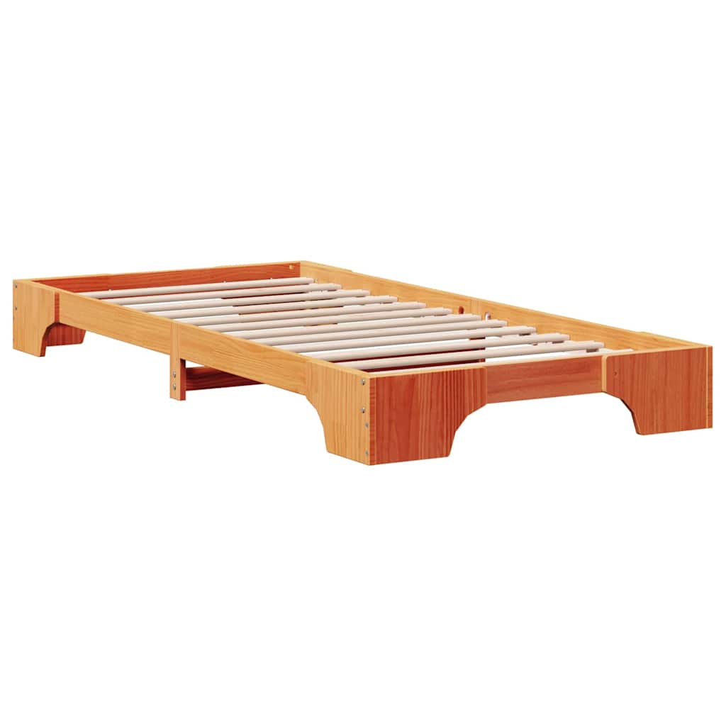 Bedframe Wasbruin 90 x 200 cm Massief grenenhout is nu te koop bij PeponiXL, paradijselijk wonen!