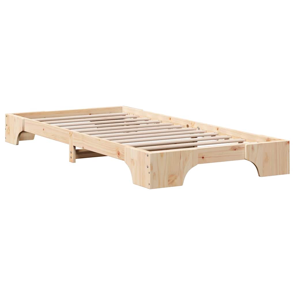Bedframe Naturel 80 x 200 cm Massief grenenhout is nu te koop bij PeponiXL, paradijselijk wonen!