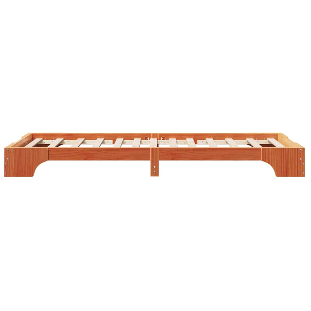 Bedframe Wasbruin 80 x 200 cm Massief grenenhout is nu te koop bij PeponiXL, paradijselijk wonen!