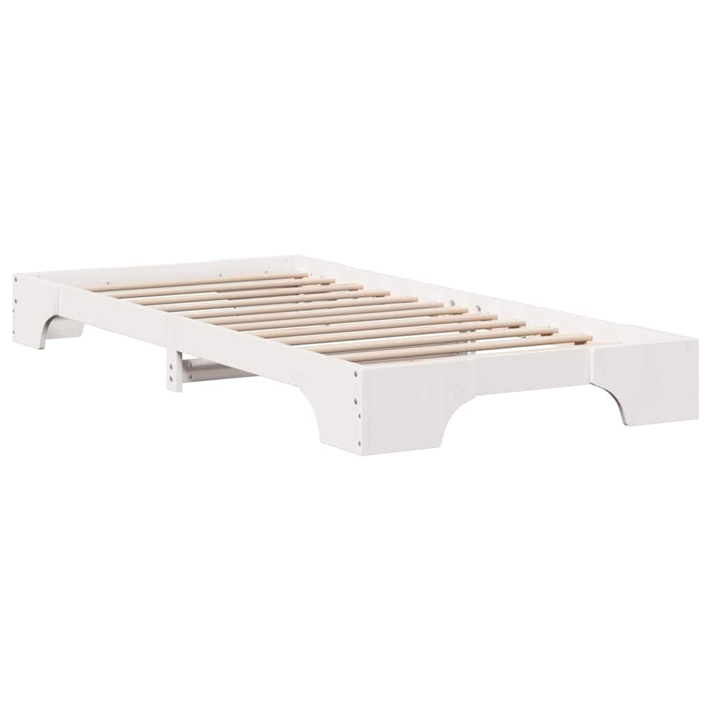 Bedframe Wit 90 x 190 cm Massief grenenhout is nu te koop bij PeponiXL, paradijselijk wonen!