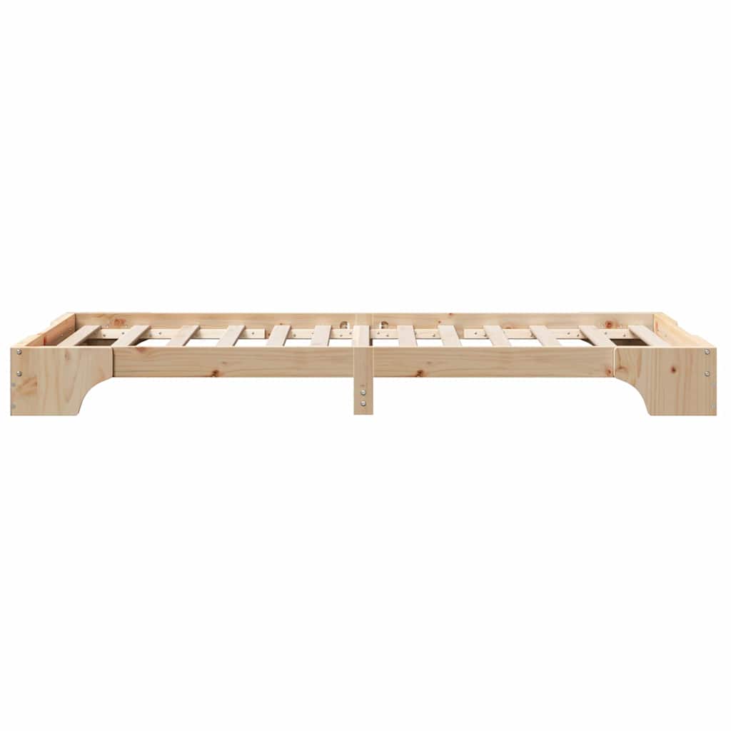 Bedframe Naturel 75 x 190 cm Massief grenenhout is nu te koop bij PeponiXL, paradijselijk wonen!