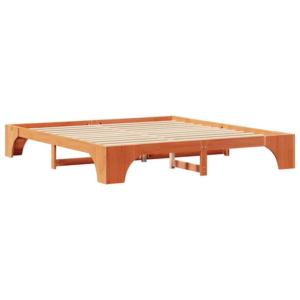 Bedframe Wasbruin 200 x 200 cm Massief grenenhout is nu te koop bij PeponiXL, paradijselijk wonen!