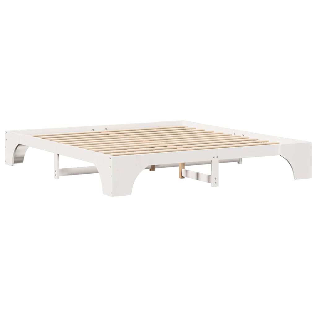 Bedframe Wit 180 x 200 cm Massief grenenhout is nu te koop bij PeponiXL, paradijselijk wonen!