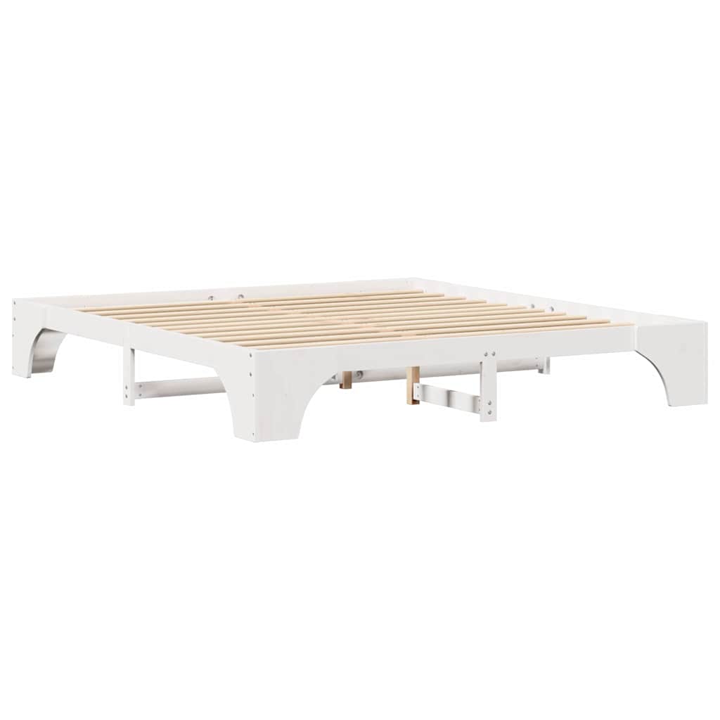 Bedframe Wit 180 x 200 cm Massief grenenhout is nu te koop bij PeponiXL, paradijselijk wonen!