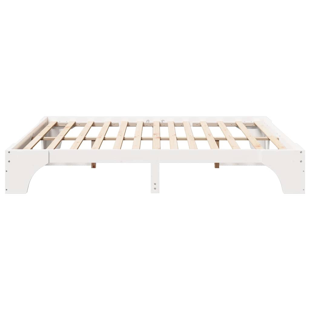 Bedframe Wit 180 x 200 cm Massief grenenhout is nu te koop bij PeponiXL, paradijselijk wonen!