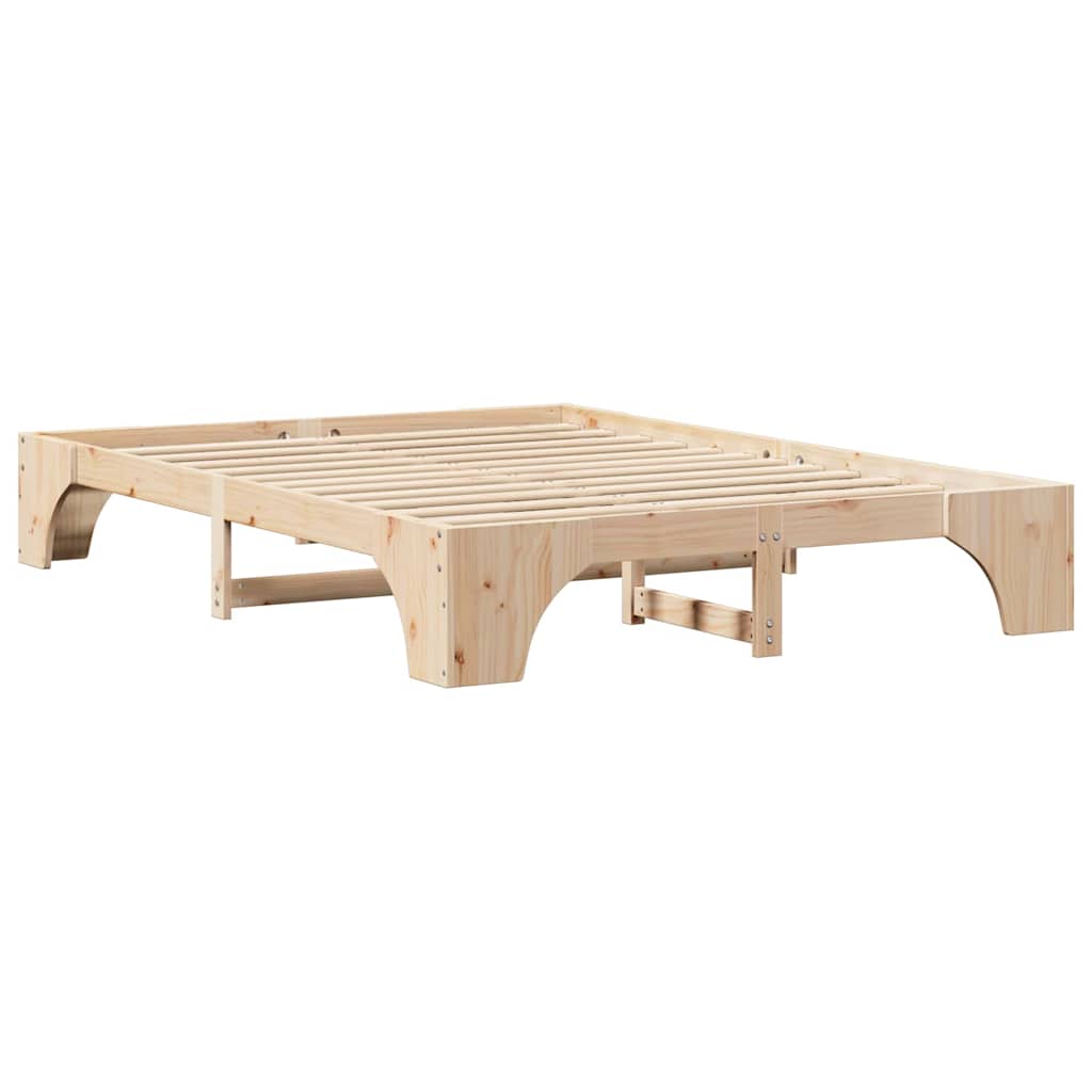 Bedframe Naturel 160 x 200 cm Massief grenenhout is nu te koop bij PeponiXL, paradijselijk wonen!