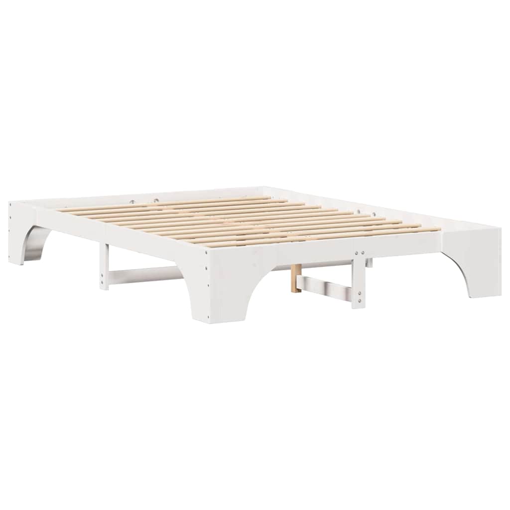 Bedframe Wit 160 x 200 cm Massief grenenhout is nu te koop bij PeponiXL, paradijselijk wonen!