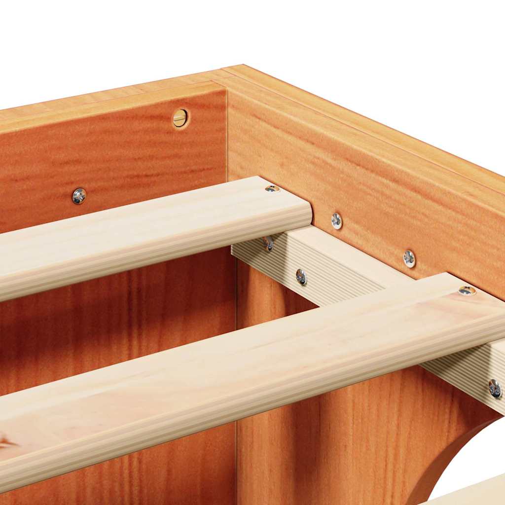 Bedframe Wasbruin 160 x 200 cm Massief grenenhout is nu te koop bij PeponiXL, paradijselijk wonen!