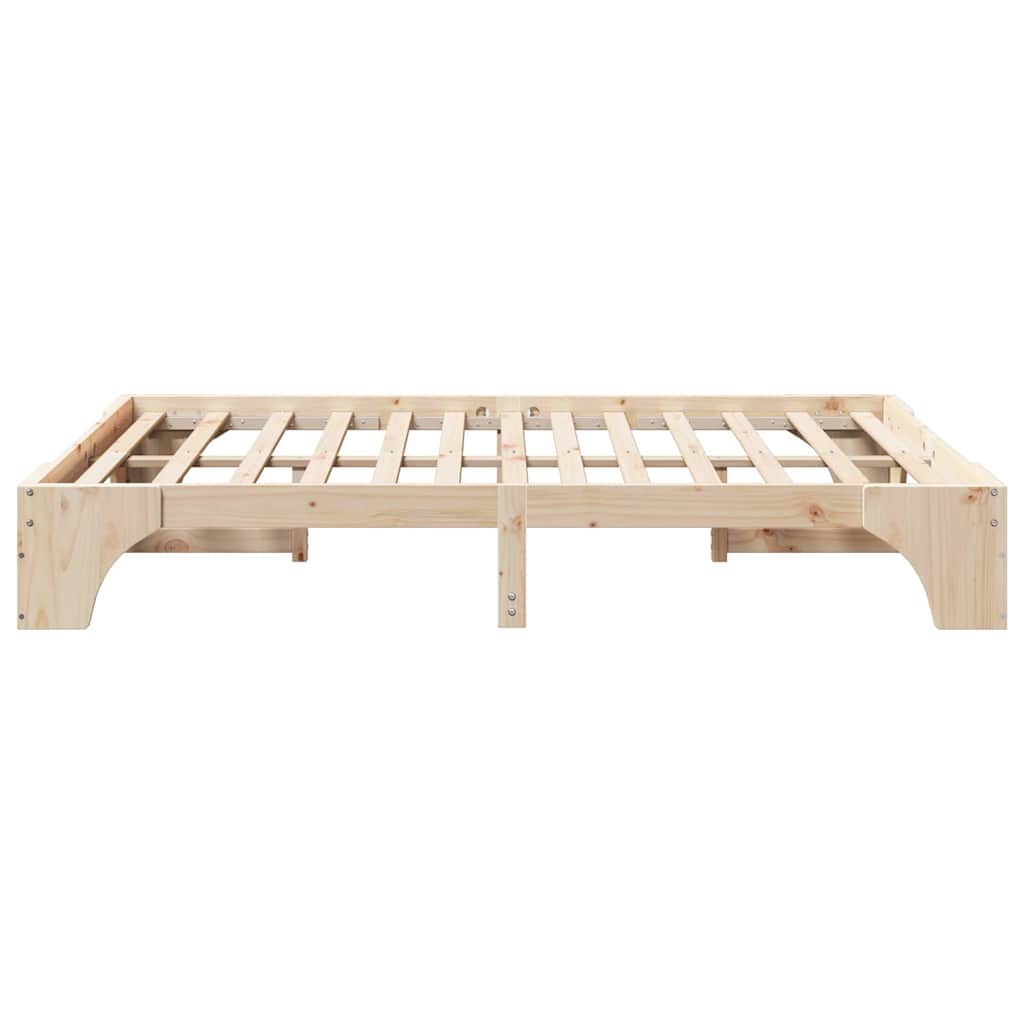 Bedframe Naturel 150 x 200 cm Massief grenenhout is nu te koop bij PeponiXL, paradijselijk wonen!
