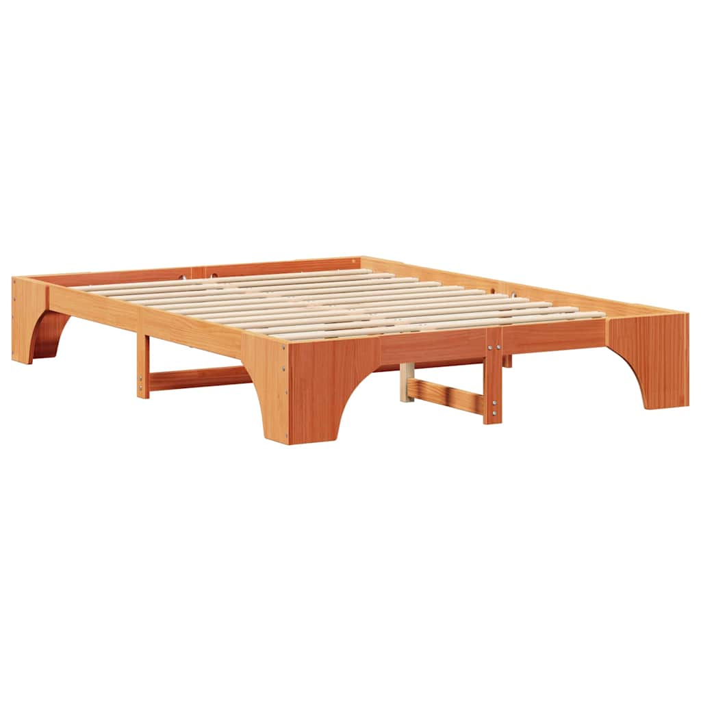 Bedframe Wasbruin 150 x 200 cm Massief grenenhout is nu te koop bij PeponiXL, paradijselijk wonen!